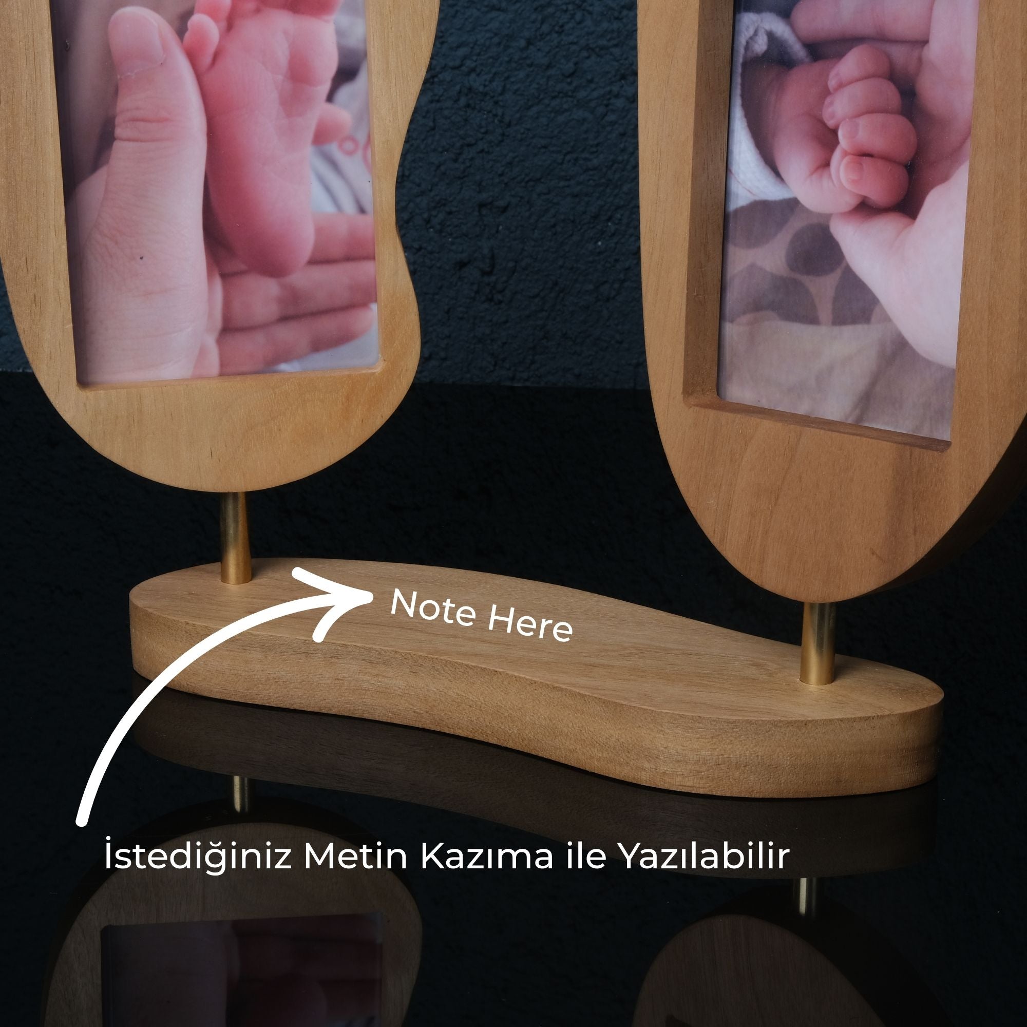 Niche Ceviz & Pirinç Fotoğraf Çerçevesi – Solo, Duo, Trio
