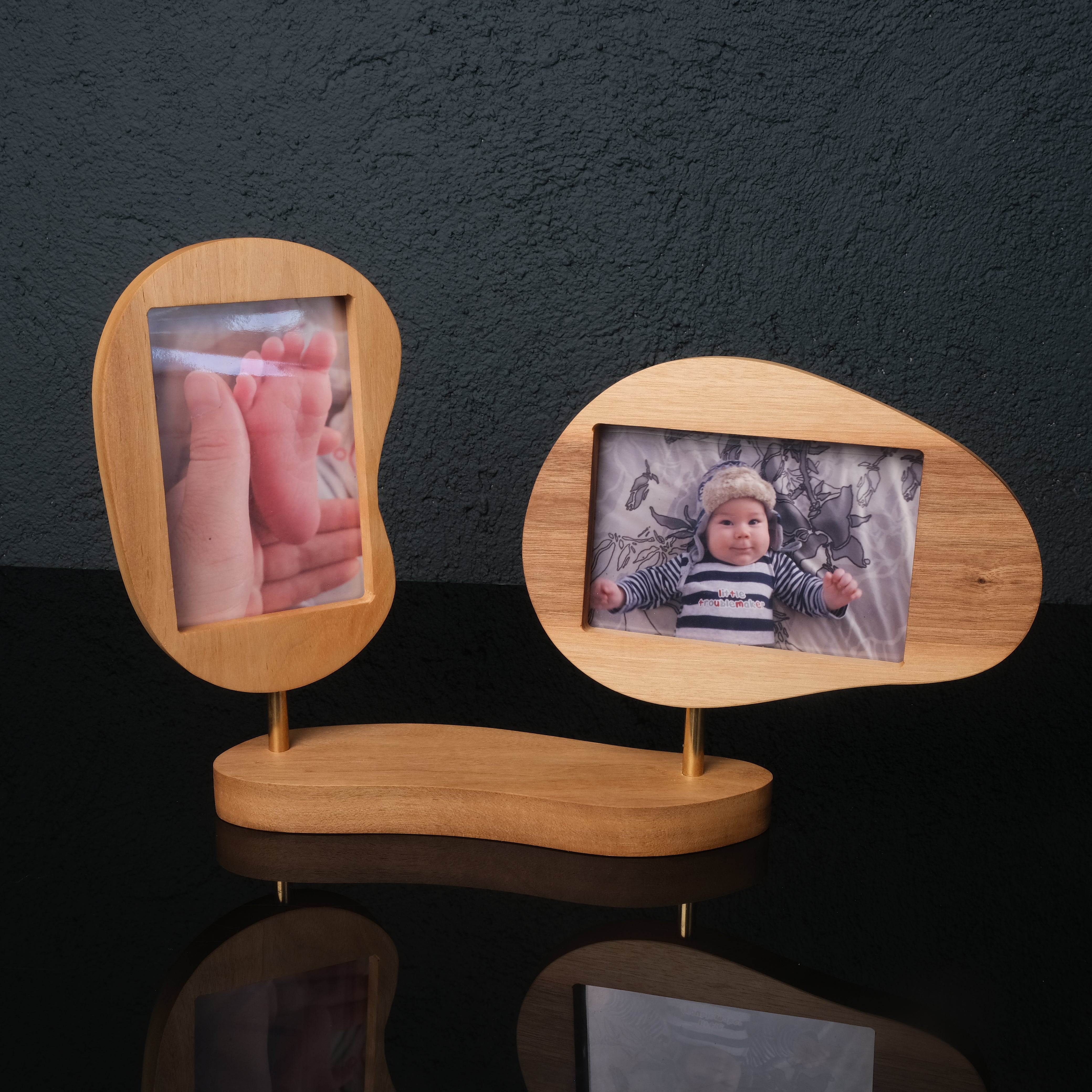 Niche Ceviz & Pirinç Fotoğraf Çerçevesi – Solo, Duo, Trio
