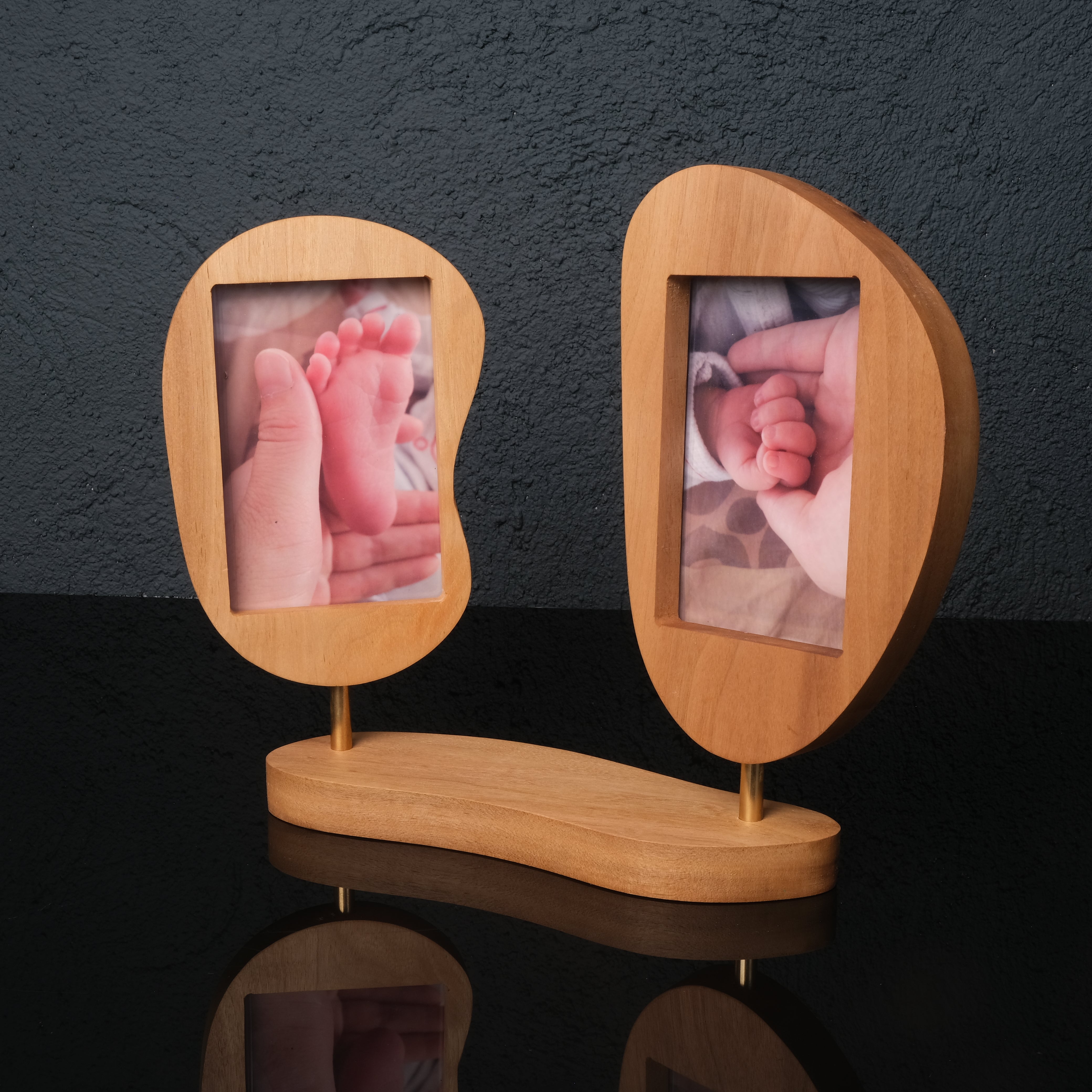 Niche Ceviz & Pirinç Fotoğraf Çerçevesi – Solo, Duo, Trio