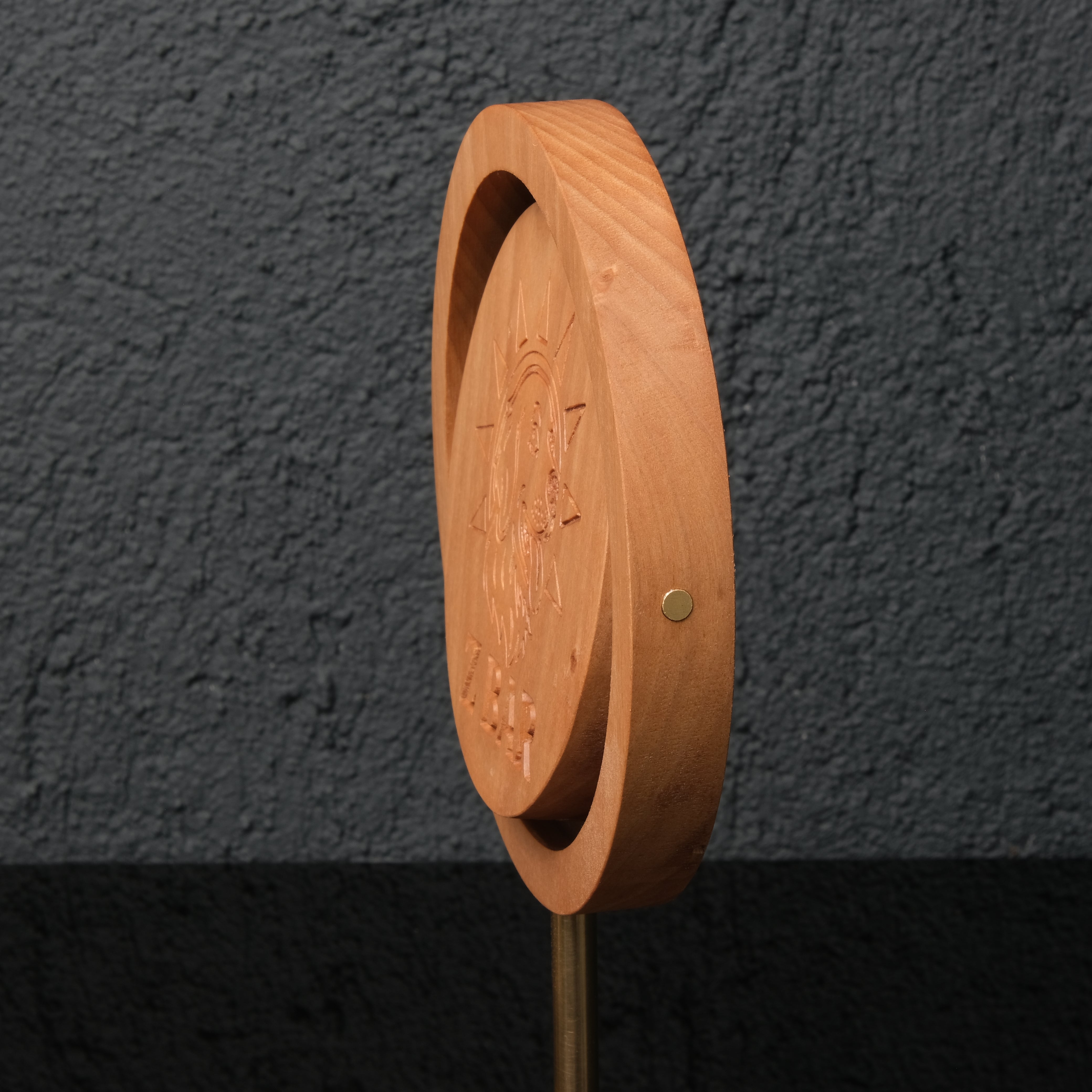 ASYMMETRIC WOODEN PEN HOLDER