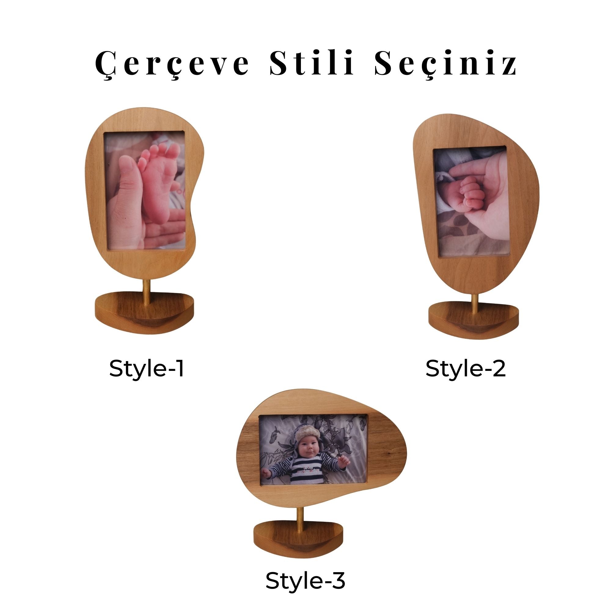 Niche Ceviz & Pirinç Fotoğraf Çerçevesi – Solo, Duo, Trio