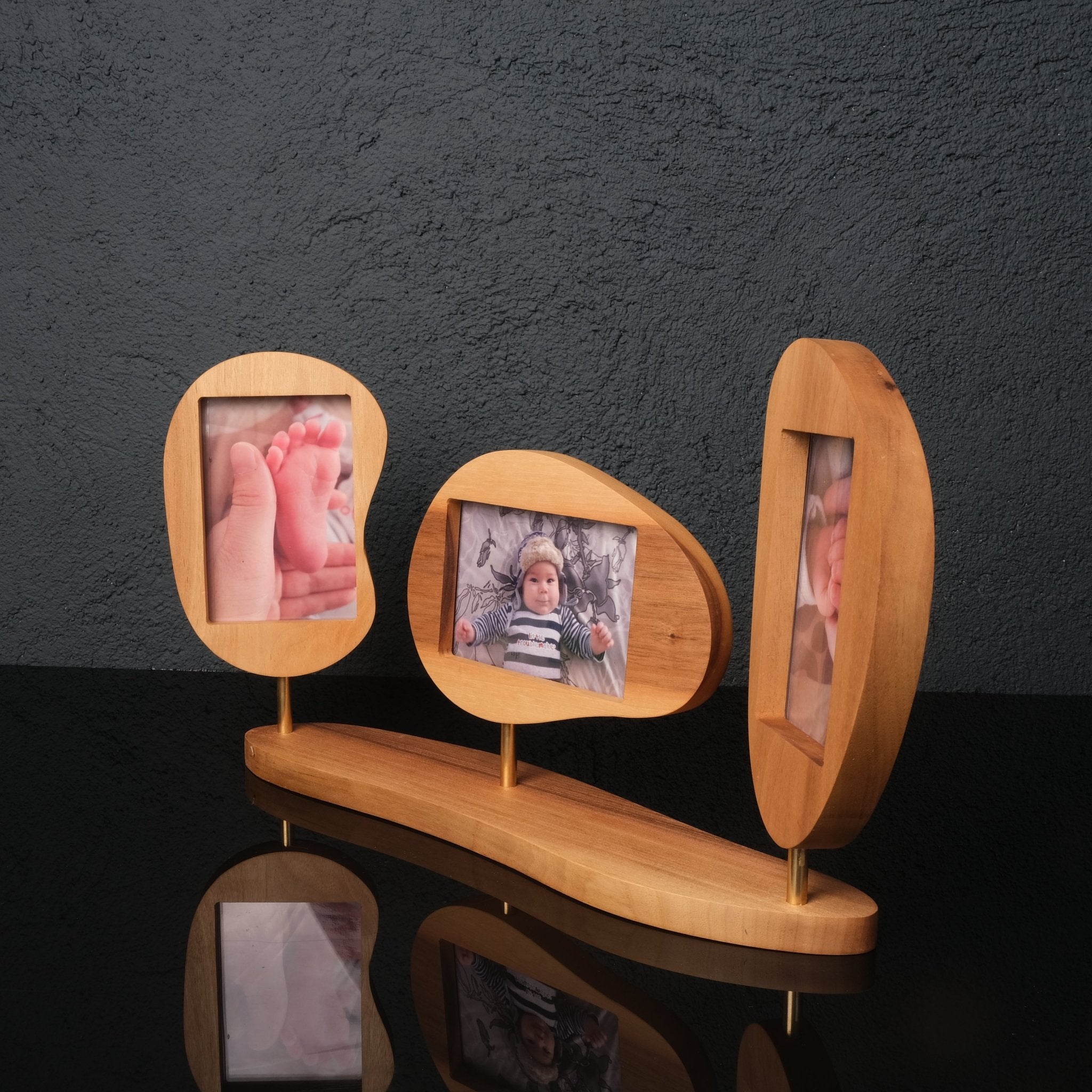 Niche Ceviz & Pirinç Fotoğraf Çerçevesi – Solo, Duo, Trio - Niqbin Office