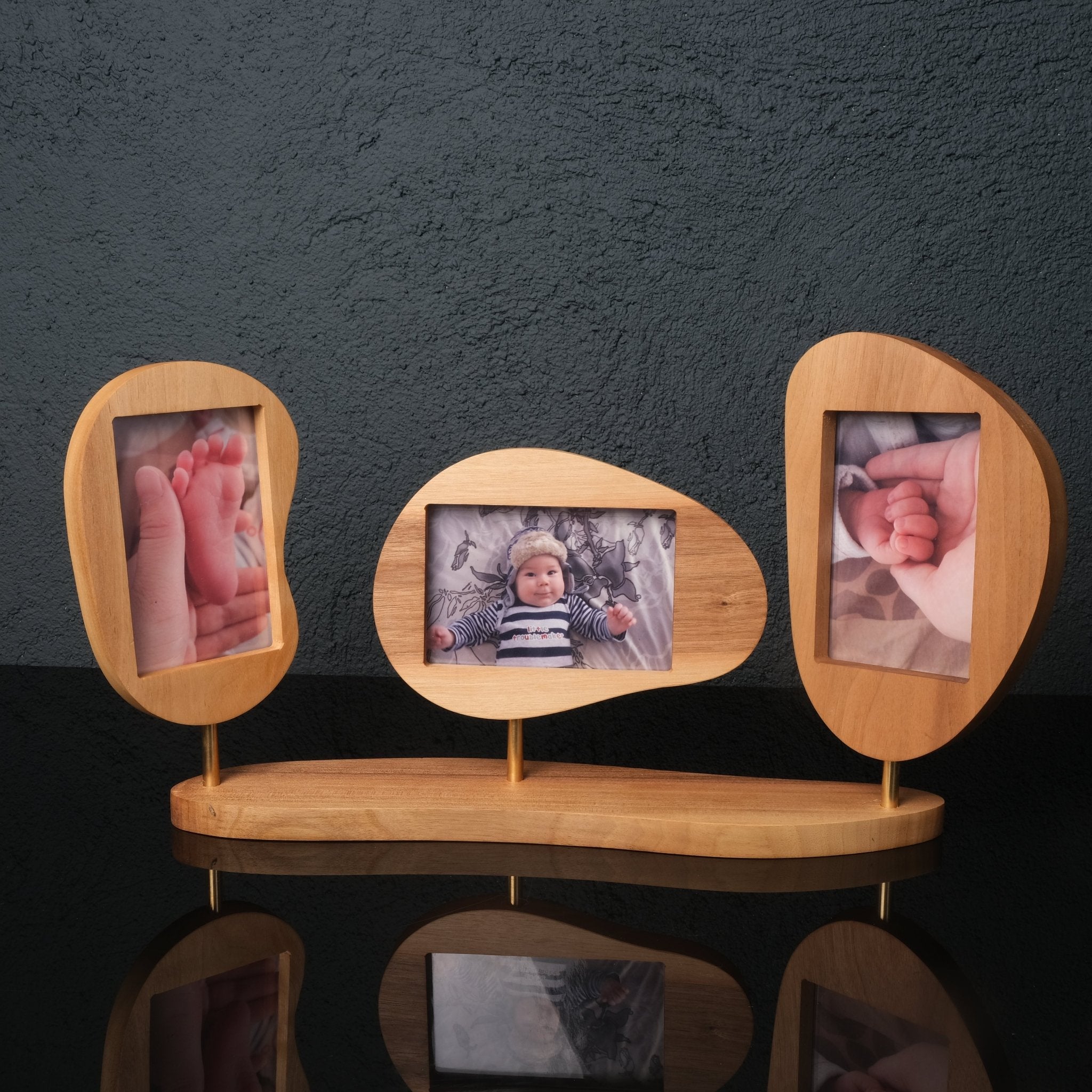 Niche Ceviz & Pirinç Fotoğraf Çerçevesi – Solo, Duo, Trio - Niqbin Office