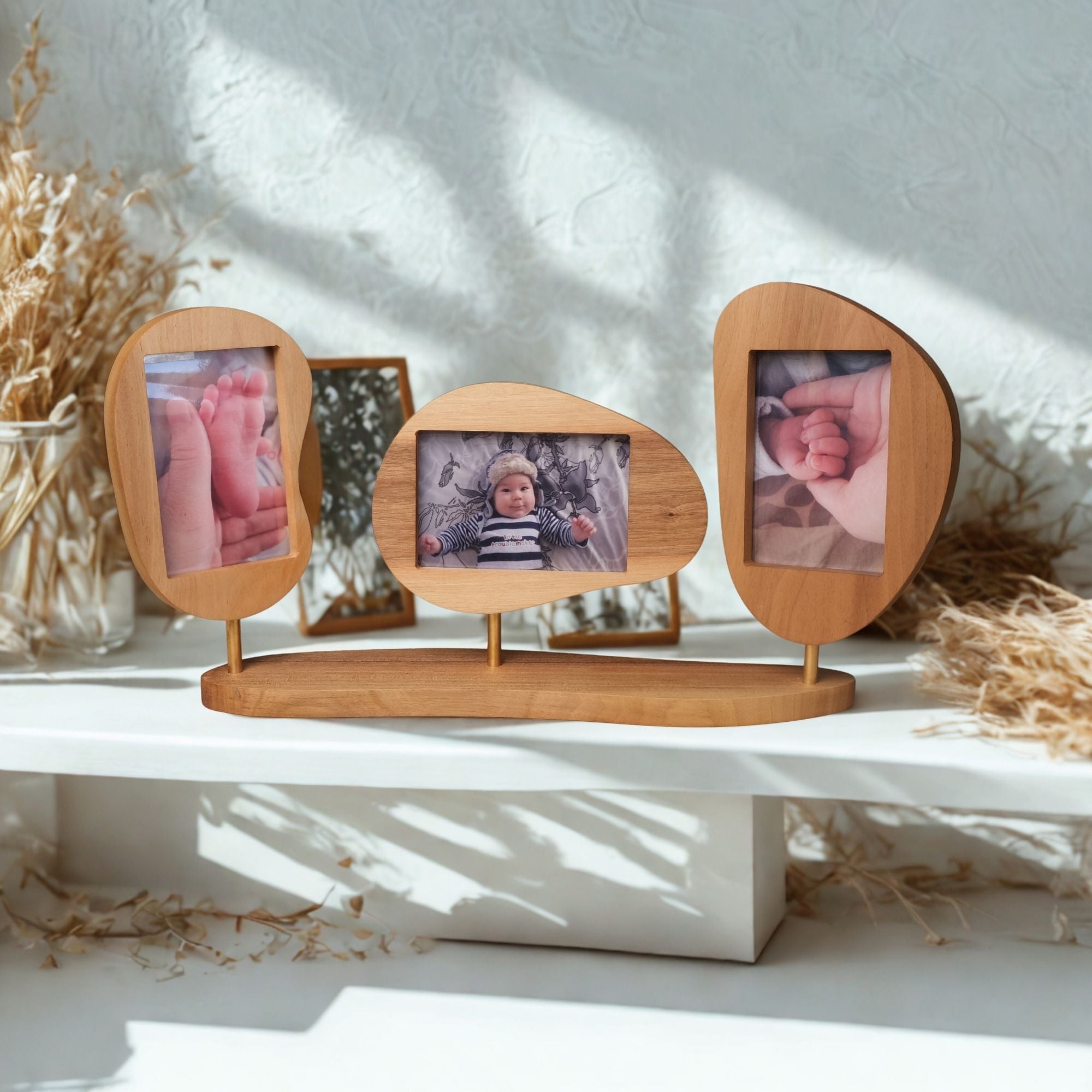Niche Ceviz & Pirinç Fotoğraf Çerçevesi – Solo, Duo, Trio