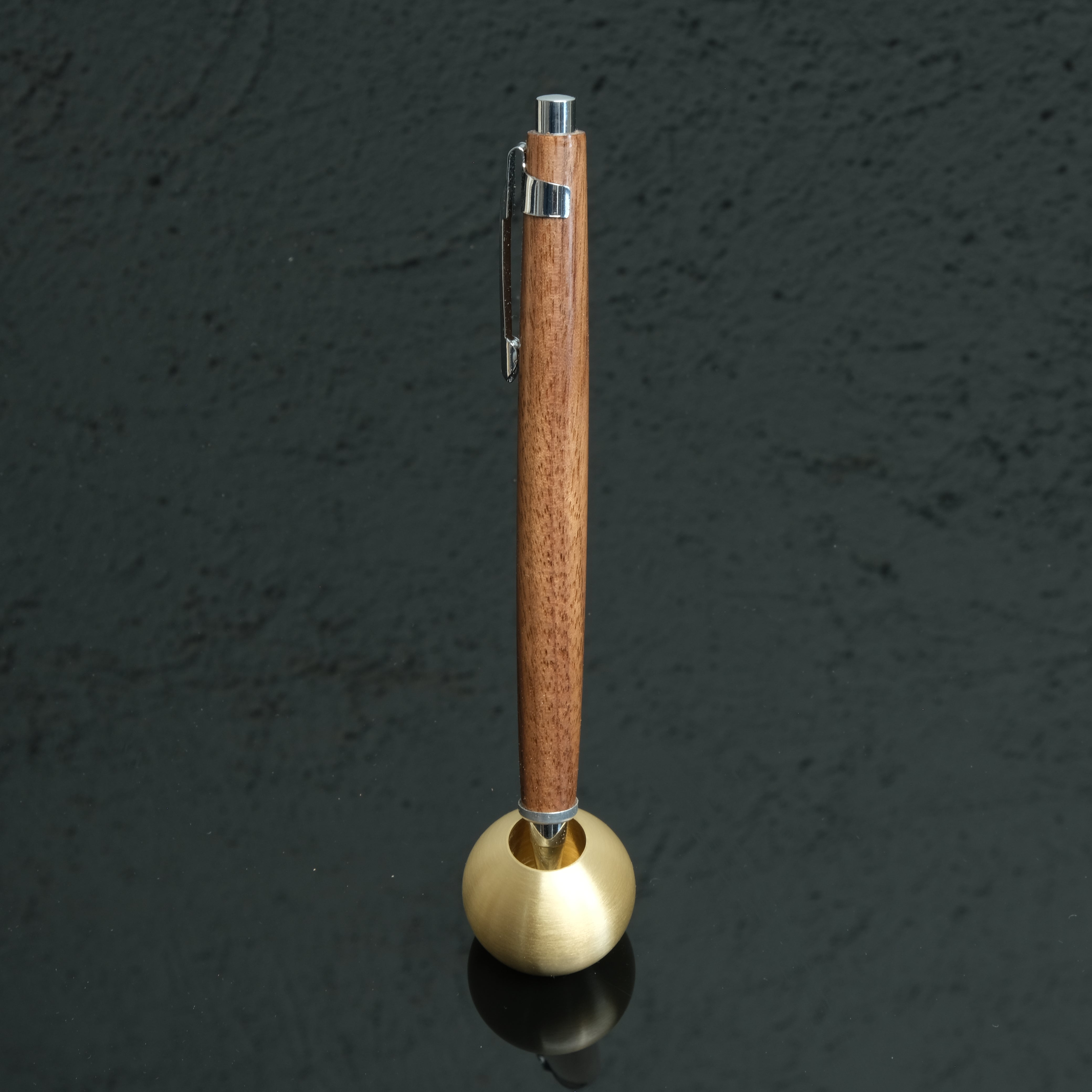 ASYMMETRIC WOODEN PEN HOLDER