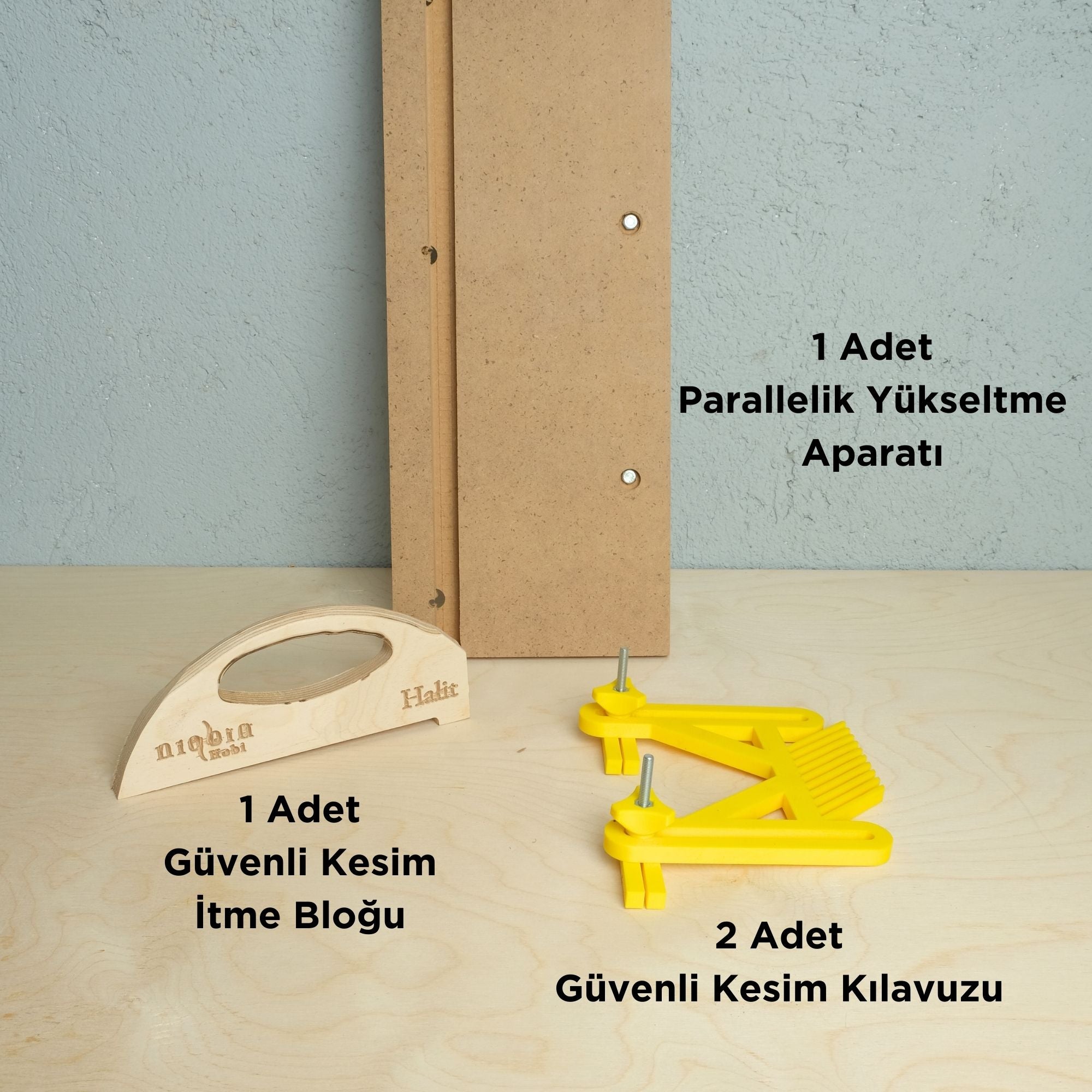Güvenli Kesim Seti – 4'lü Yatar Testere Aksesuar Seti