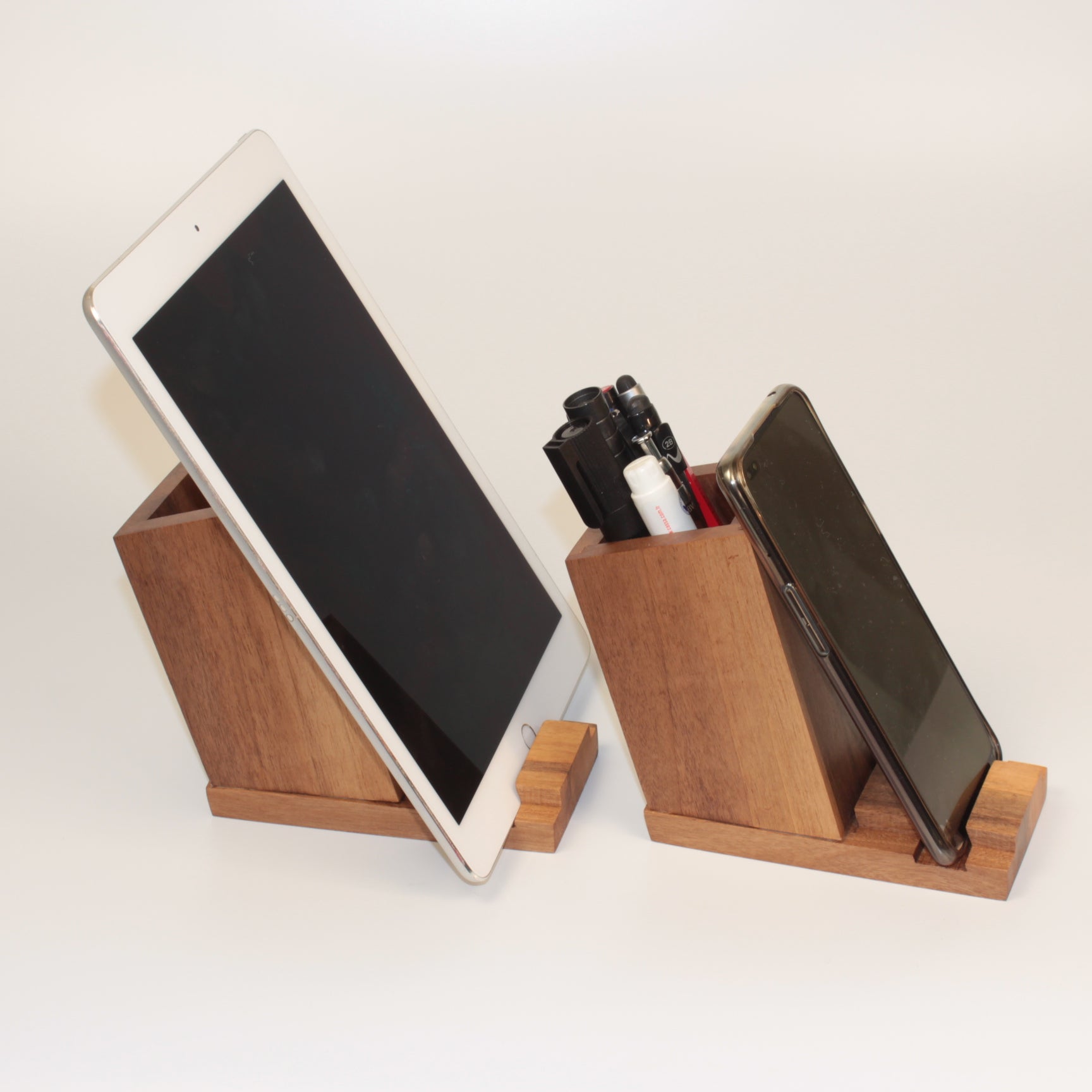 ASYMMETRIC WOODEN PEN HOLDER