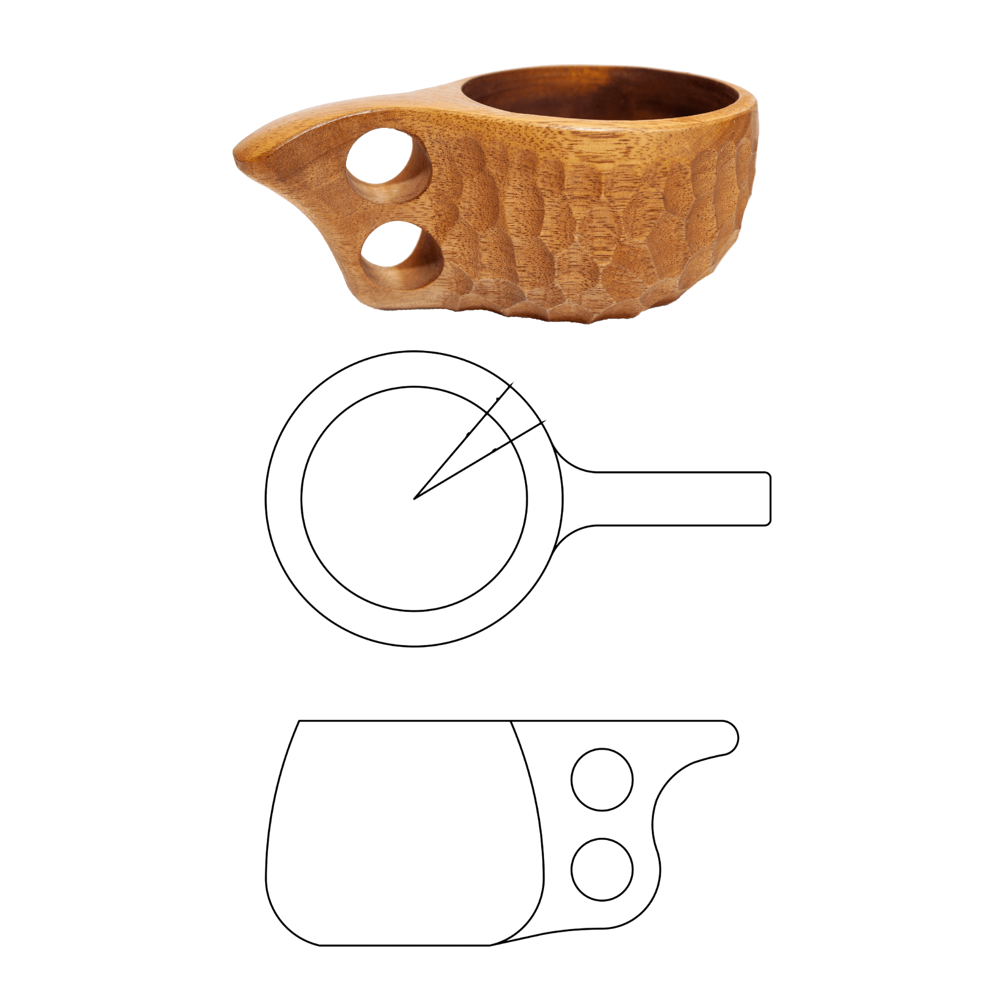ClearCut Pleksi Kuksa Şablonu (2’li Set) - Niqbin Office