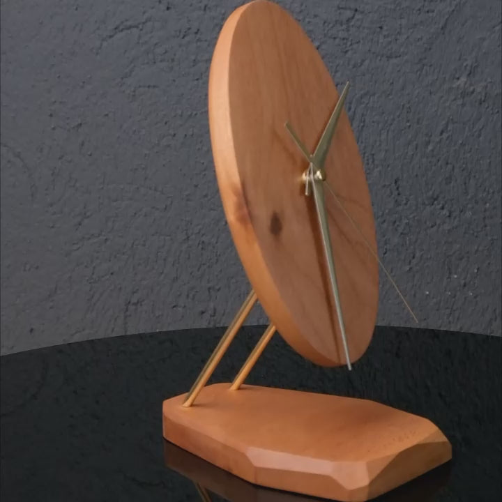 Tempus masif ahşap masaüstü saat