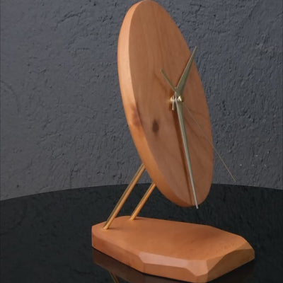 Tempus masif ahşap masaüstü saat
